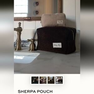 Dairy Boy Brown Large Sherpa Pouch